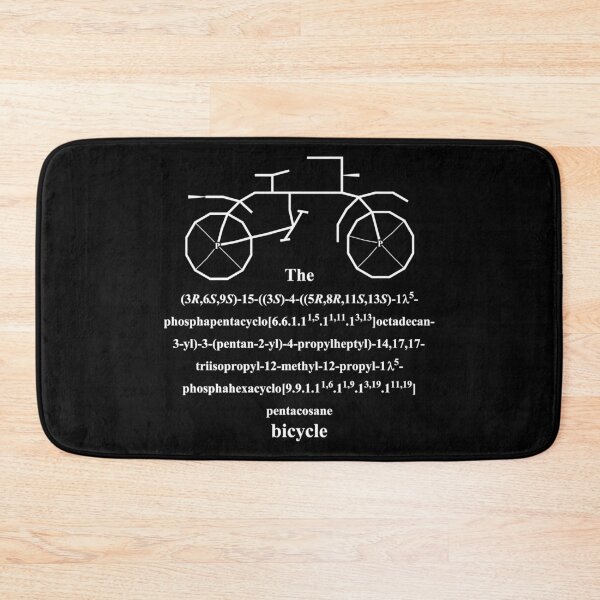 Item preview, bicycle - bike - IUPAC nomenclature - chemistry / white designed and sold by Marcel Wirth.