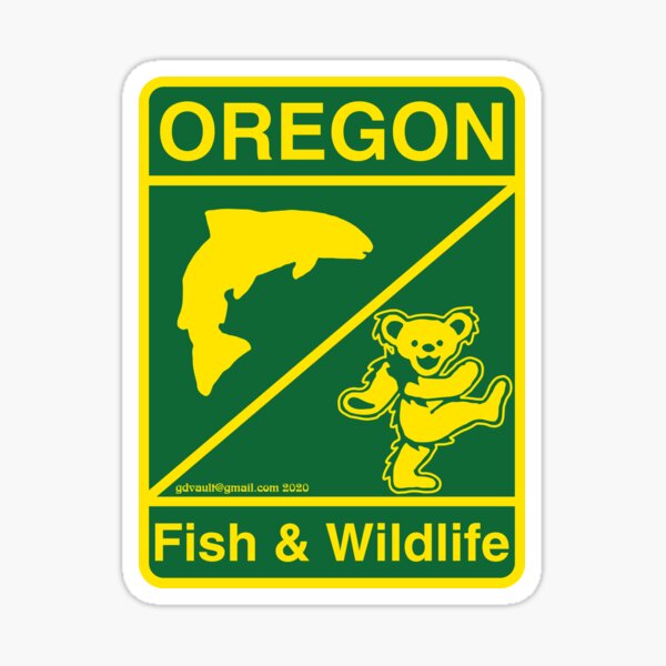 Oregon Fish & Wildlife Deadheads Unite! Sticker