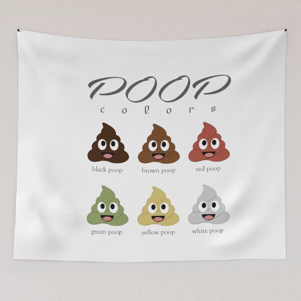 Item preview, Poop colors- types of different types of faecal matter	 designed and sold by Shawlin Islam.
