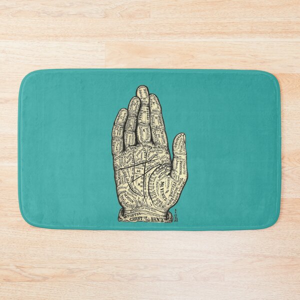 Item preview, Dr. Alesha Sivartha's vintage palmistry illustration designed and sold by Happy Puppy Print On Demand.