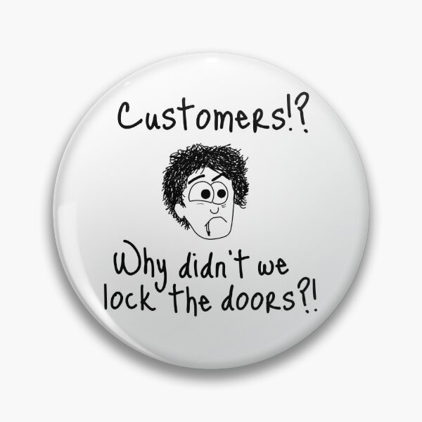Item preview, Black Books - Customers?! designed and sold by Adrienne Body.