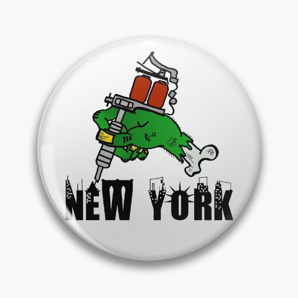 Item preview, NEW YORK - The Big Apple - monster tattoo - black designed and sold by Marcel Wirth.