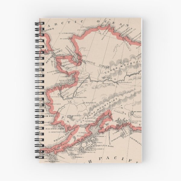 Item preview, Vintage Map of Alaska (1883) designed and sold by BravuraMedia.