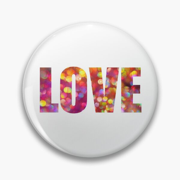 Item preview, LOVE text with Orange Pink Bokeh Background designed and sold by MyArt23.