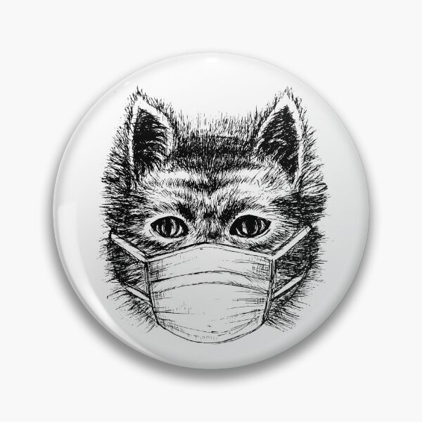 Item preview, Cat wear medical mask designed and sold by chuanartstation.