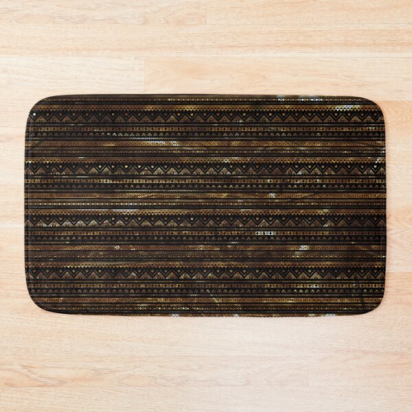 Item preview, Aztec Black Tinsel Gold designed and sold by rapplatt.
