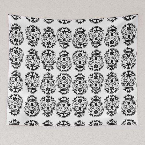 Item preview, Floral sugar skulls  designed and sold by Shawlin Islam.