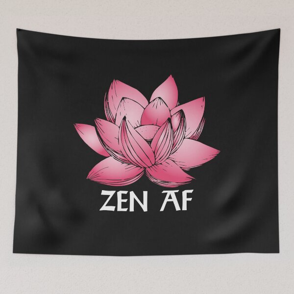 Item preview, Zen Af Pink Lotus Flower Funny Yoga Humor Quote designed and sold by alenaz.