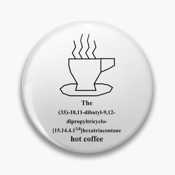 Item preview, funny hot coffee - IUPAC - chemistry - black designed and sold by Marcel Wirth.