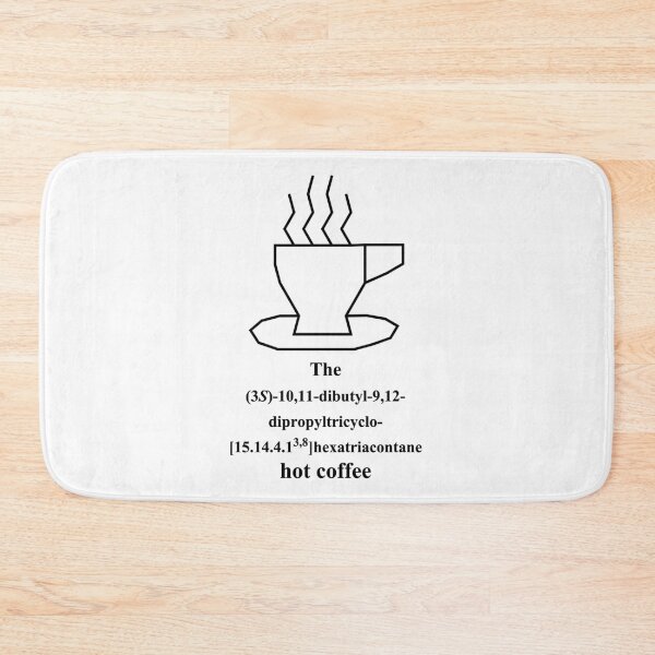 Item preview, funny hot coffee - IUPAC - chemistry - black designed and sold by Marcel Wirth.