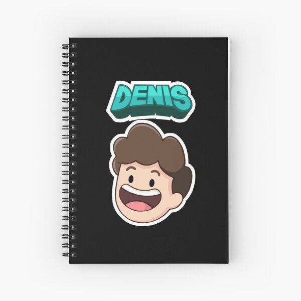 Denis Gaming Spiral Notebooks Redbubble - denis roblox jailbreak death prank