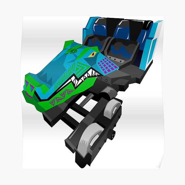 Iron Gwazi Front Car Poster