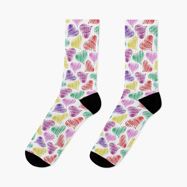 Item preview, Seamless pattern with colorful doodles hearts. designed and sold by Xaphana.