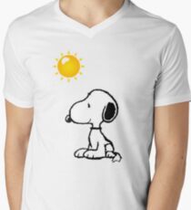 Happy snoopy Men's V-Neck T-Shirt