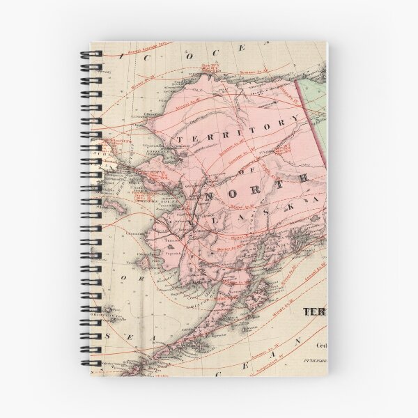 Item preview, Vintage Map of Alaska and Russia (1869) designed and sold by BravuraMedia.