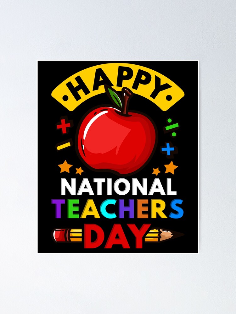 "National Teachers Day" Poster by Mealla Redbubble