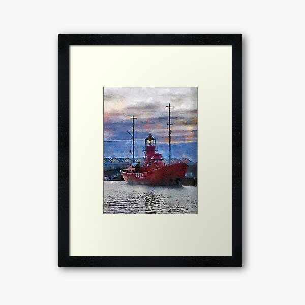 Item preview, Lightship Sula, Dusk, Gloucester Docks, UK designed and sold by buttonpresser.