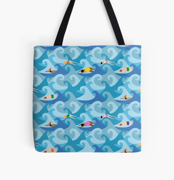 New Year’s Swim All Over Print Tote Bag