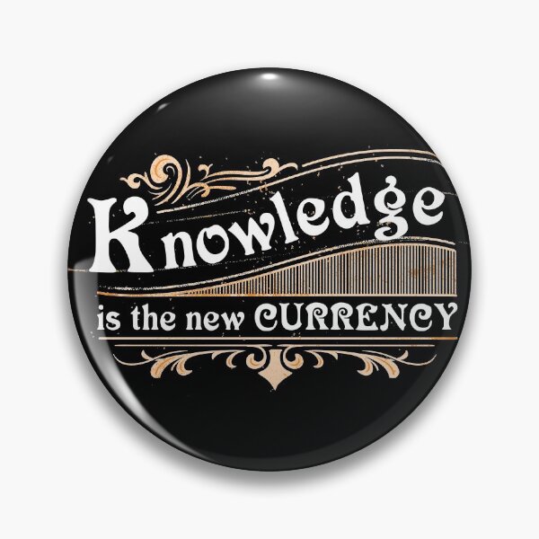 Item preview, Knowledge is the new currency designed and sold by NerdySherds.