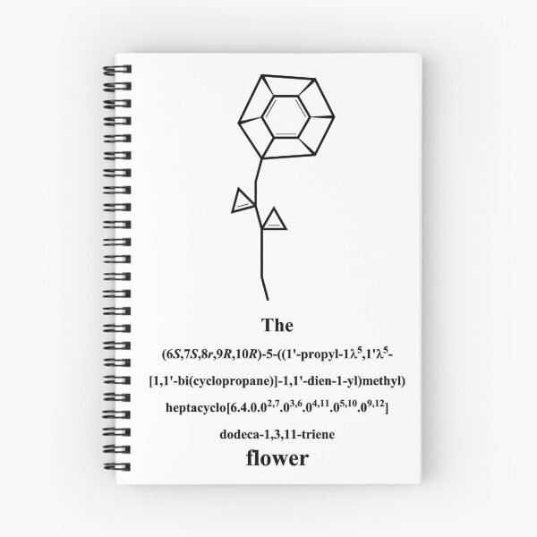 Item preview, funny flower - IUPAC - chemistry - black designed and sold by Marcel Wirth.
