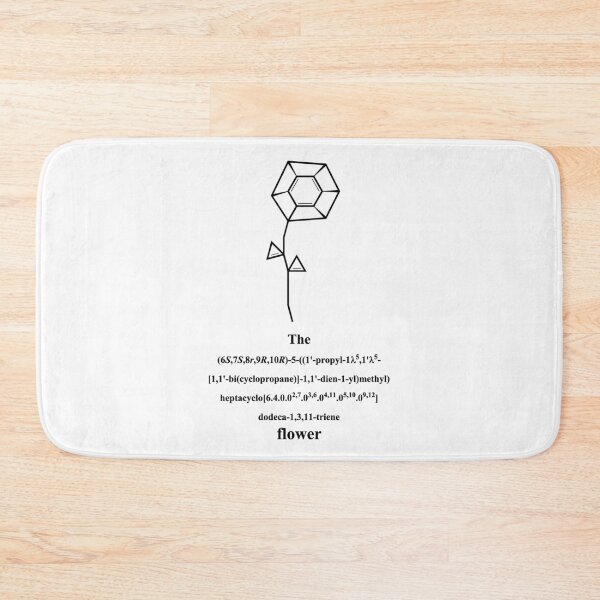 Item preview, funny flower - IUPAC - chemistry - black designed and sold by Marcel Wirth.
