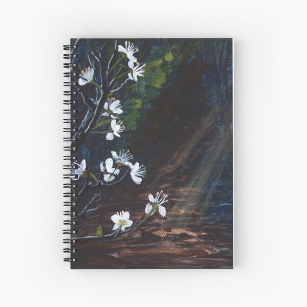 Stars in Shadow Shimmering: Blackthorn Spiral Notebook