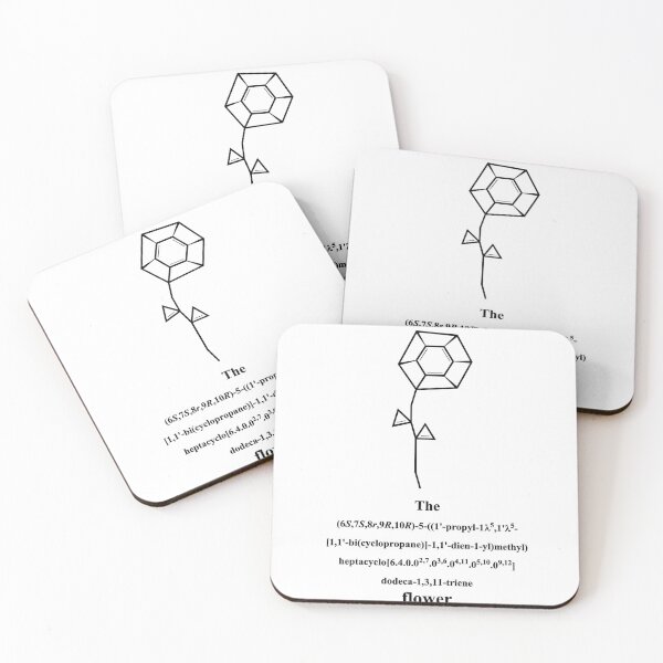 Item preview, funny flower - IUPAC - chemistry - black designed and sold by Marcel Wirth.