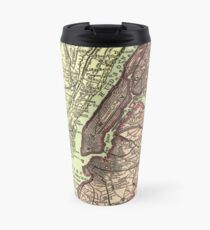 Taza de viaje Vintage NYC and Surrounding Areas Map (1879)