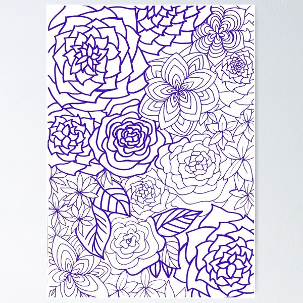 Item preview, Purple Flower Pattern  designed and sold by Emilytheelf.