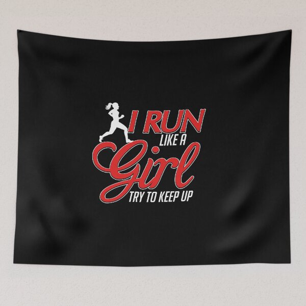 Item preview, Cute I Run Like a Girl, Try To Keep Up Running designed and sold by perfectpresents.