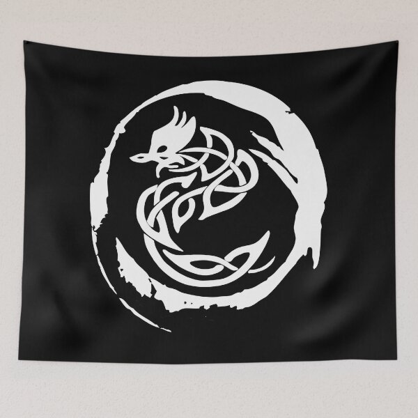 Item preview, Tattoo Style White Dragon designed and sold by Trace1234.