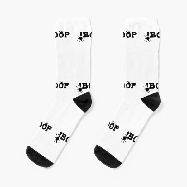 !Boop (in black) Socks
