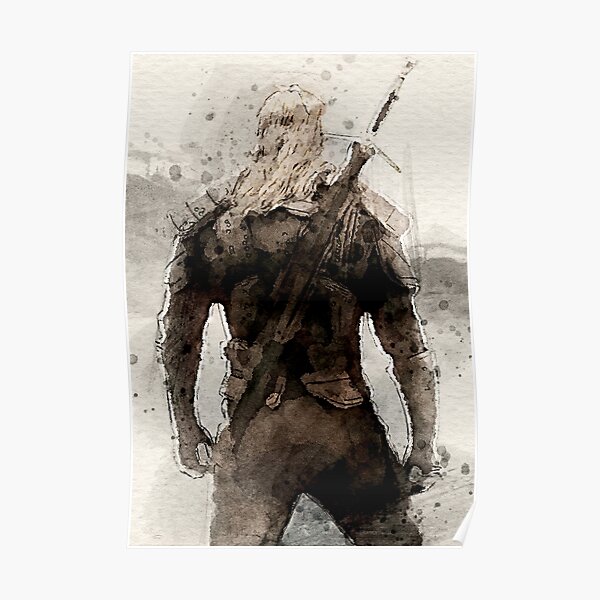 le sorceleur geralt de rivia Poster