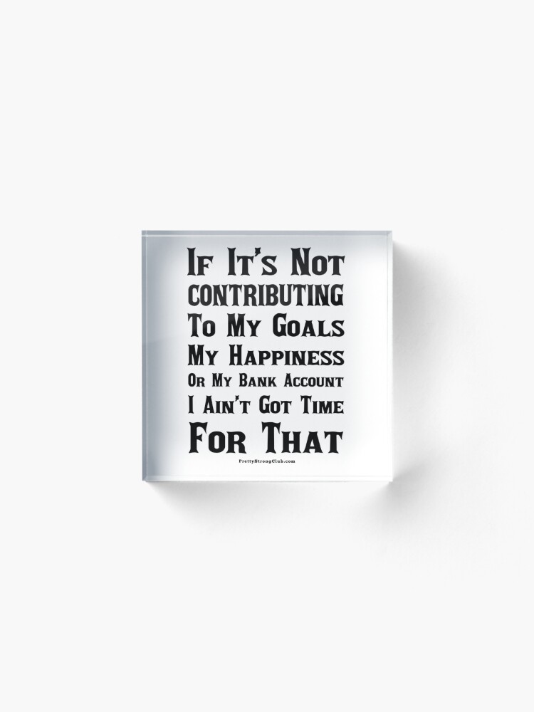 Alternate view of Are You Contributing Acrylic Block