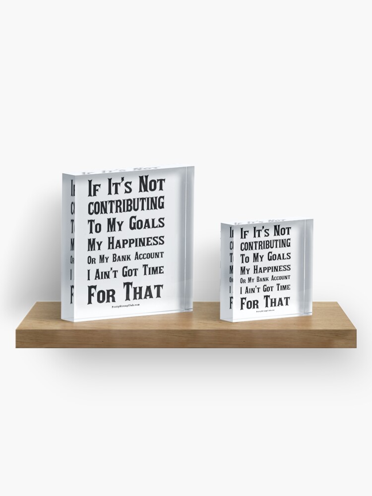 Alternate view of Are You Contributing Acrylic Block