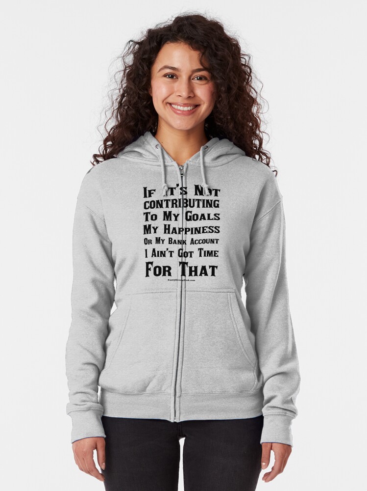 Alternate view of Are You Contributing Zipped Hoodie
