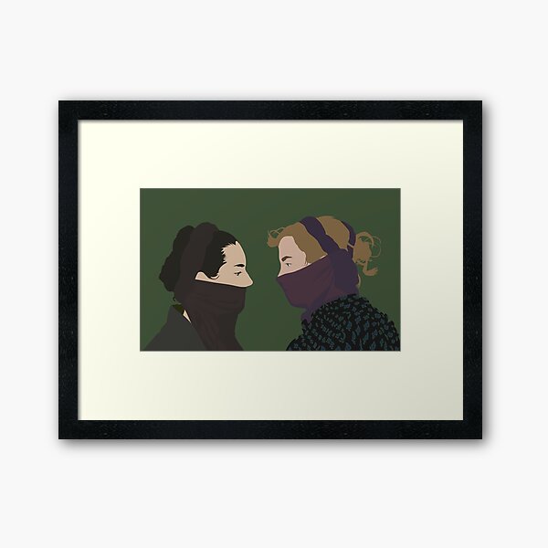 First Kiss - Portrait of a Lady on Fire (2019, Celine Sciamma) Framed Art Print