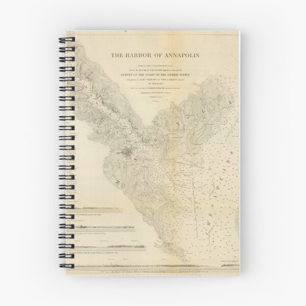 Item preview, Vintage Map of Annapolis Harbor Maryland (1846) designed and sold by BravuraMedia.