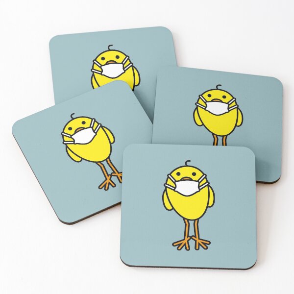 Item preview, Yellow Chick with Medical Mask designed and sold by CleverPencil.