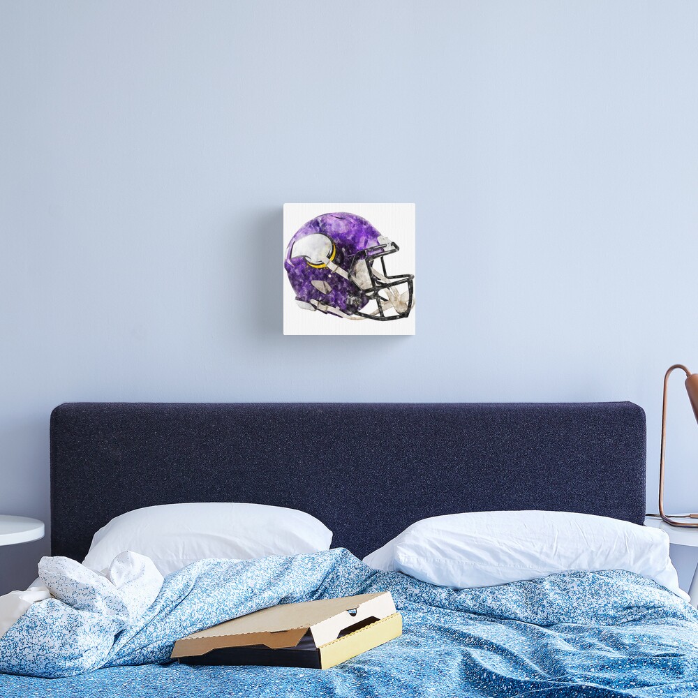 Minnesota Vikings Watercolor Helmet Greeting Card for Sale by posterfield