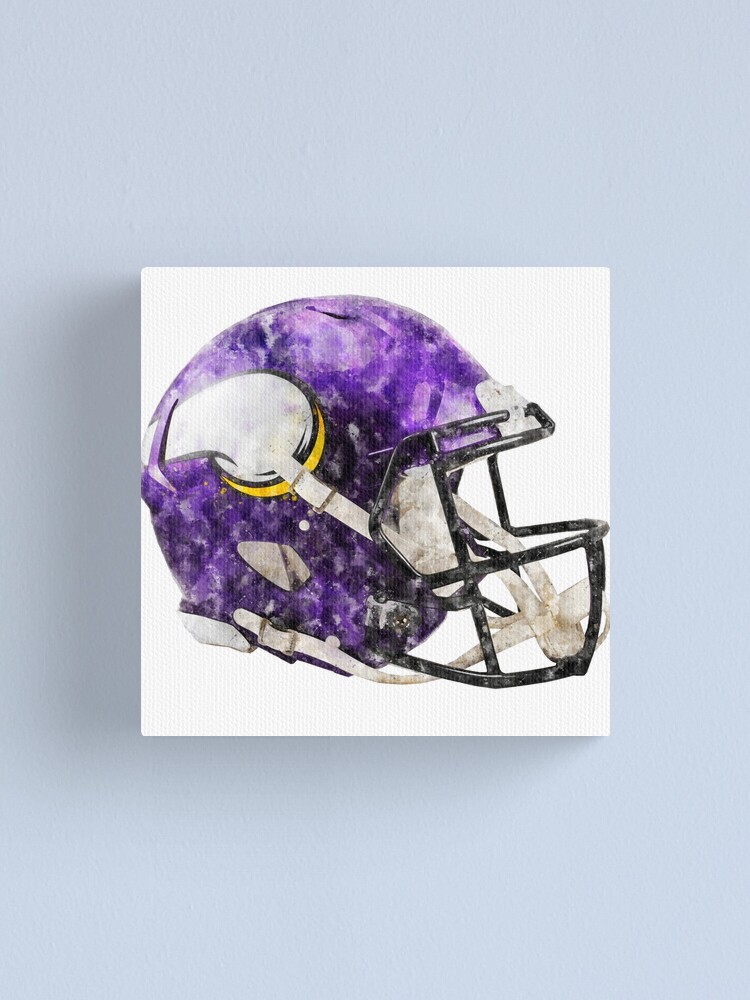 Minnesota Vikings Watercolor Helmet Sticker for Sale by