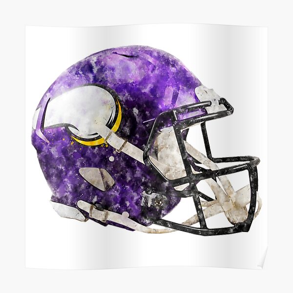 Minnesota Vikings Watercolor Helmet' Poster for Sale by posterfield