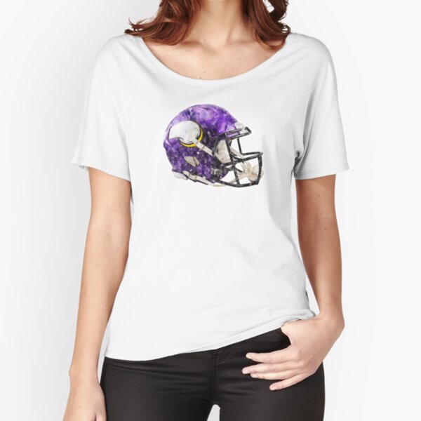 Minnesota Vikings Watercolor Helmet Art Board Print for Sale by