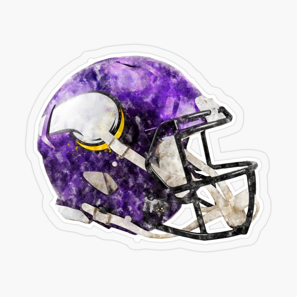 Minnesota Vikings Watercolor Helmet Essential T-Shirt for Sale by