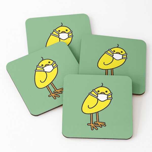 Item preview, Yellow Chick with Medical Mask designed and sold by CleverPencil.