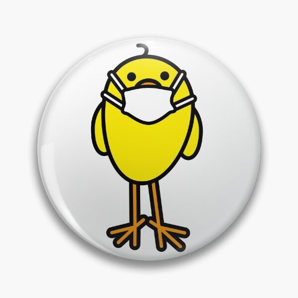 Item preview, Yellow Chick with Medical Mask designed and sold by CleverPencil.