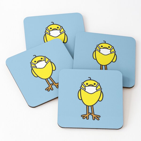 Item preview, Yellow Chick with Medical Mask designed and sold by CleverPencil.