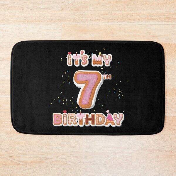 Item preview, It's My 7th Birthday Donut - 7 Years Old B-day Donut Girl graphic designed and sold by Grabitees.