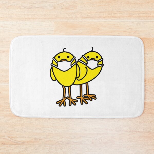 Item preview, Couple of cute Yellow Chicks with Medical Mask designed and sold by CleverPencil.