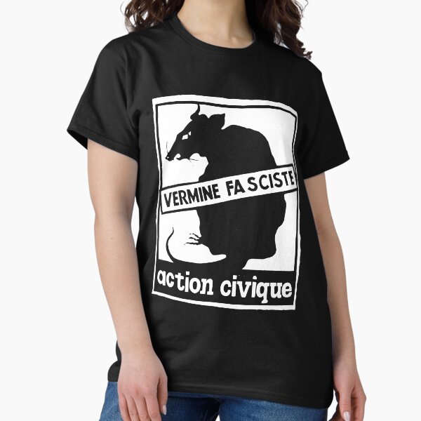 Aperçu de l'œuvre Vermin Fasciste action civic - Paris Mai 68 créée et vendue par badboyjonny.